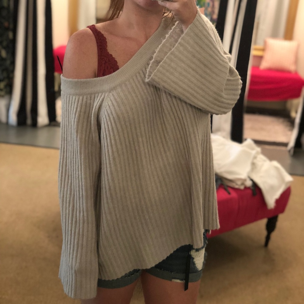 Off the shoulder sweater